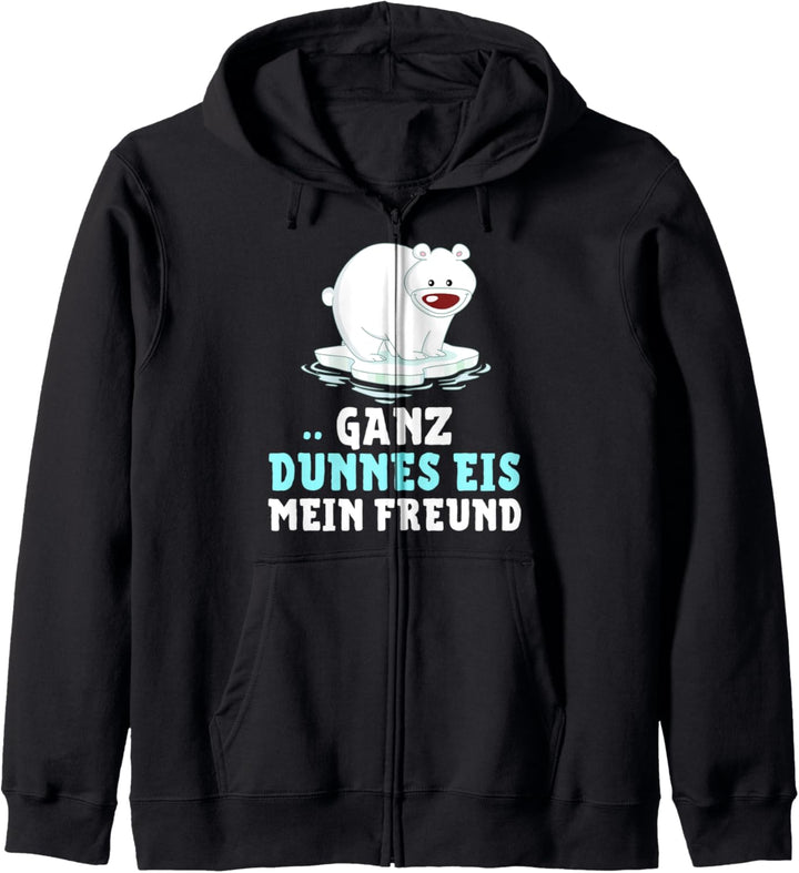 Eisbär - GANZ DÜNNES EIS MEIN FREUND! Kapuzenjacke