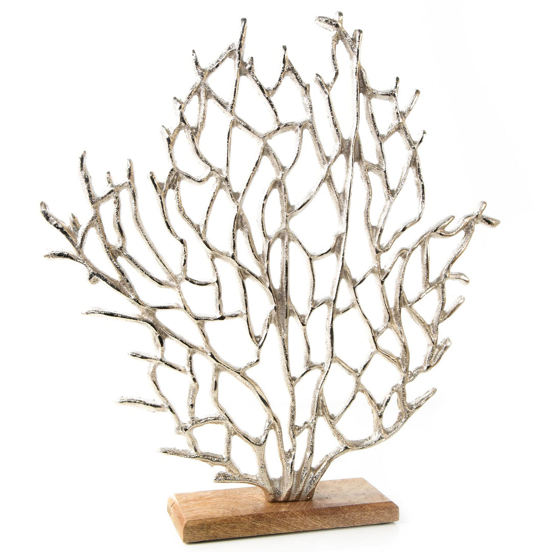 Seegras-Figur zum Hinstellen: Dekofigur aus Aluminium &amp; Holz, Deko Sommer, Meer, Strand &amp; Urlaub, Ma