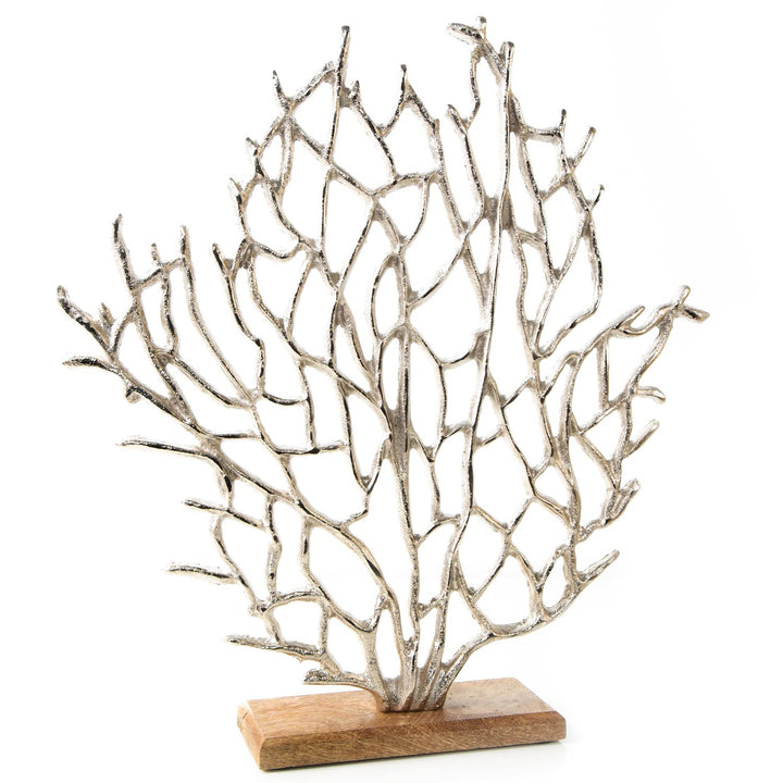 Seegras-Figur zum Hinstellen: Dekofigur aus Aluminium &amp; Holz, Deko Sommer, Meer, Strand &amp; Urlaub, Ma