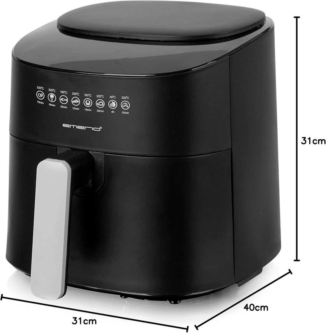 Emerio grosse digitale Heissluftfritteuse, TOP AirFryer, Frittieren ohne zusätzliches Öl, 4.5 Liter