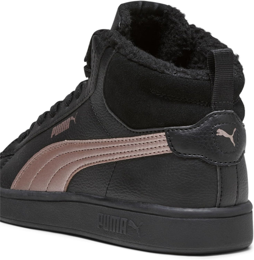 PUMA Herren Smash 3.0 Mid WTR Sneaker 37 EU Black Rose Gold Metallic, 37 EU Black Rose Gold Metallic