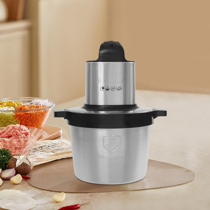 Zerkleinerer Elektrisch Gross, 1500W Elektrische Küchenhäcksler 6,5 L Universalzerkleinerer für Obst