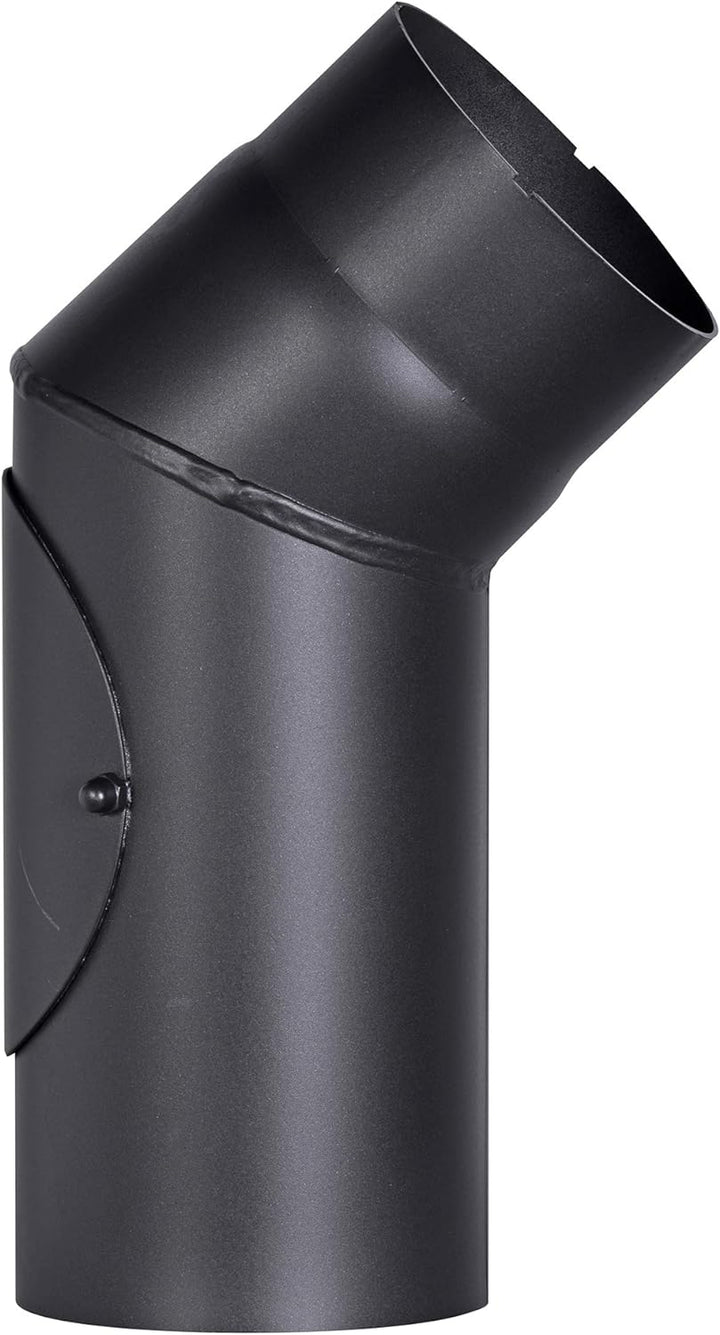 FIREFIX R120/B4T Ofenrohrbogen aus 2 mm starken Stahl (Rauchrohr) in 120 mm Durchmesser, für Kaminöf