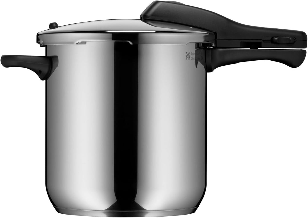 WMF Perfect Schnellkochtopf Set Induktion 2-teilig, Dampfkochtopf 8,5l + 4,5l mit Einsatz, grosses K