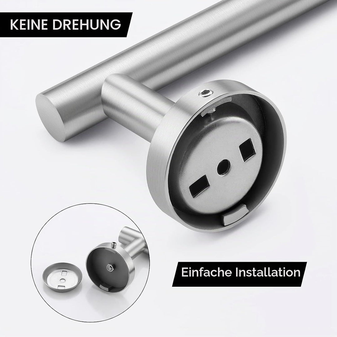 KES Handtuchhalter Badetuchhalter EdelstahlSUS304 80CM Handtuchstange Bad Handtuch Halterung Badehan