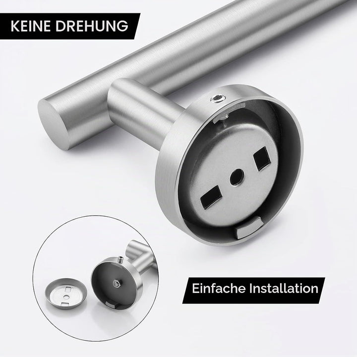 KES Handtuchhalter Badetuchhalter EdelstahlSUS304 80CM Handtuchstange Bad Handtuch Halterung Badehan