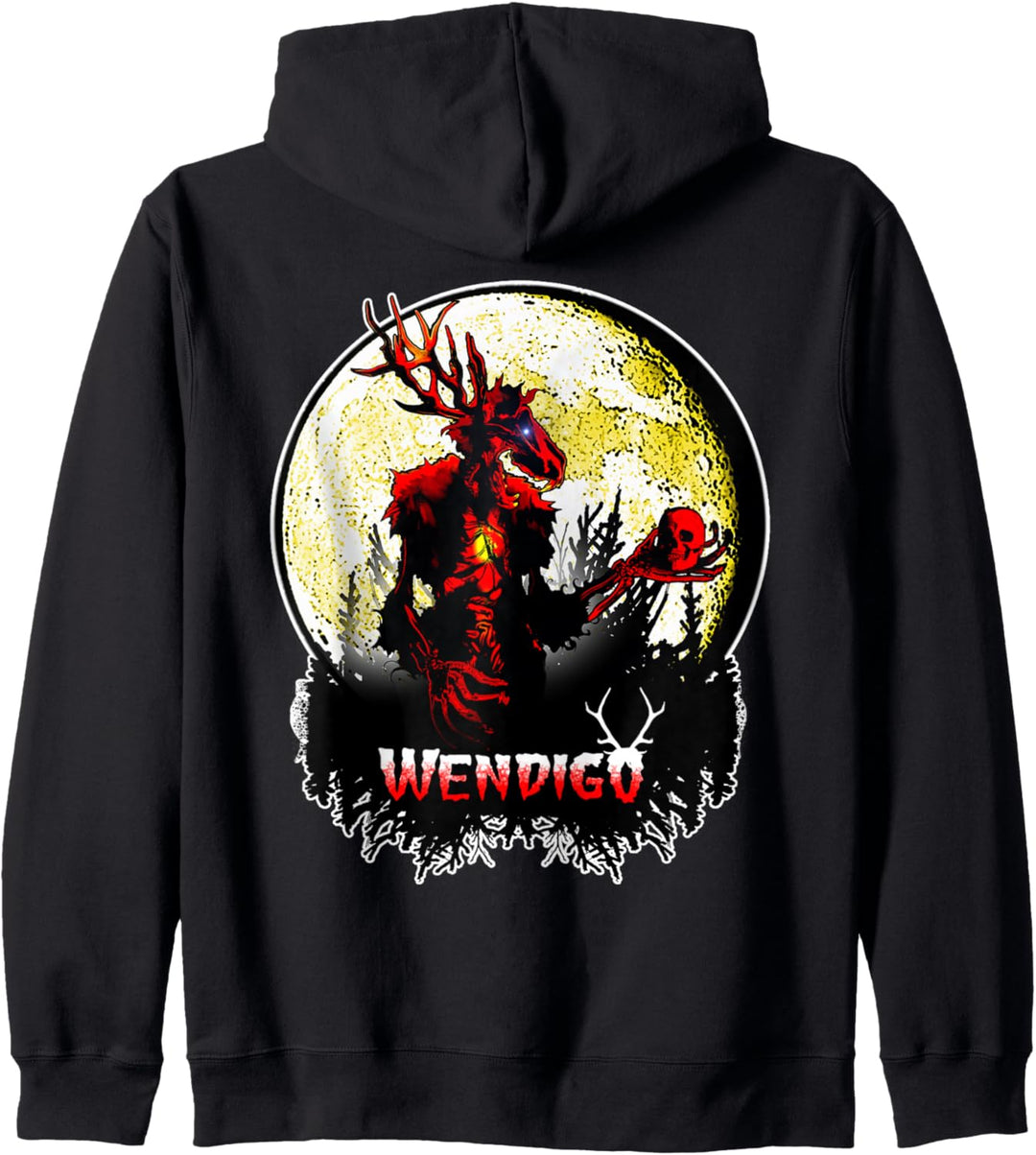 Wendigo; New Monster Skinwalker Cryptid Evil Horror Monster Kapuzenjacke