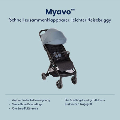 Graco Myavo™ Reisebuggy, ab Geburt bis ca. 4 Jahre (bis 22 kg), leicht, schnell zusammenklappbar, zu