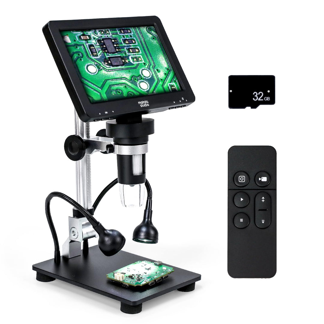 Digital Mikroskop MT2, Matatastudio 7-Zoll IPS 1080P USB Mikroskop unterstützt bis zu 1200x-Digitale