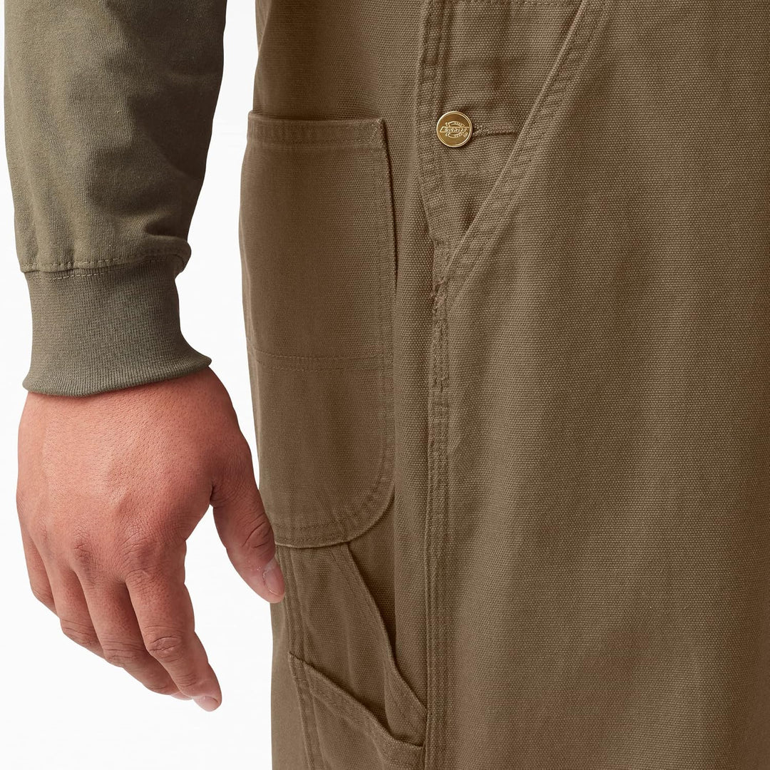 Dickies Herren Lätzchen Overall 40W / 30L Abgespültes Holz, 40W / 30L Abgespültes Holz