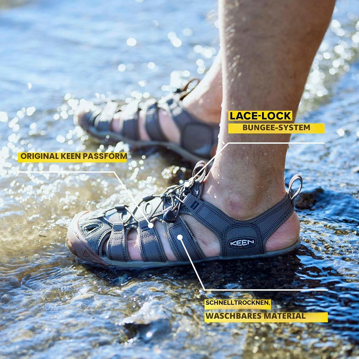 KEEN Clearwater CNX Herren Sandalen 39.5 EU Black Gargoyle, 39.5 EU Black Gargoyle