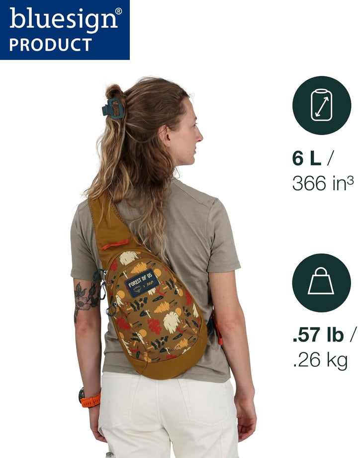 Osprey Daylite Unisex Sling Bag Schwarz O/S - Fassungsvermögen 6L, Schwarz O/S - Fassungsvermög