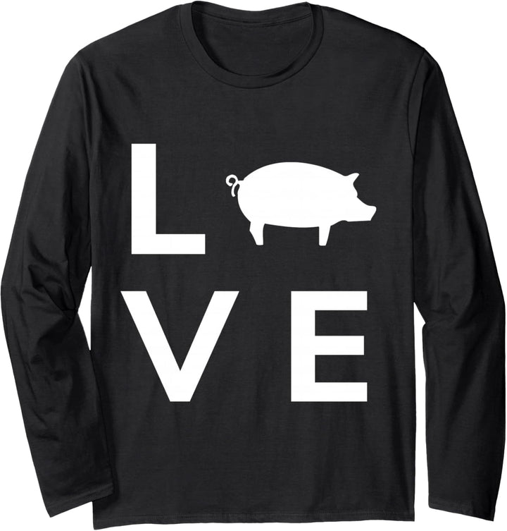 Schwein Landwirtschaft Landwirt Schweine-Bauer Ferkel Sauen Langarmshirt