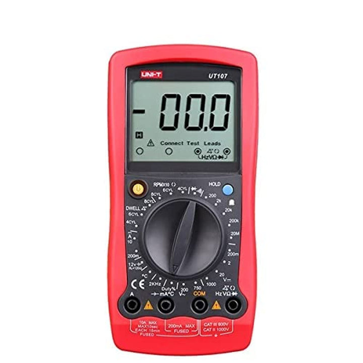 Uni-T UT-107 AC LCD Digital Multimeter Voltmeter Strom Messgerät MEssGERÄT Voltmeter