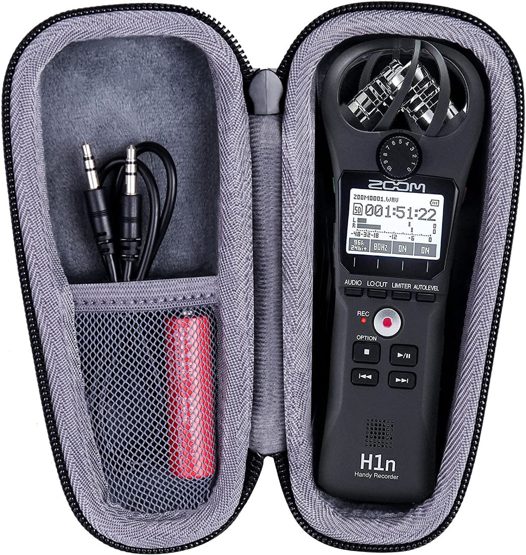 co2CREA Hart Reise Schutz Hülle Etui Tasche für Zoom H1n H1 Tragbarer Audio Handy Recorder, Nur Hüll