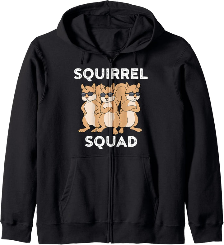 Eichhörnchen Squirrel Squad Kapuzenjacke