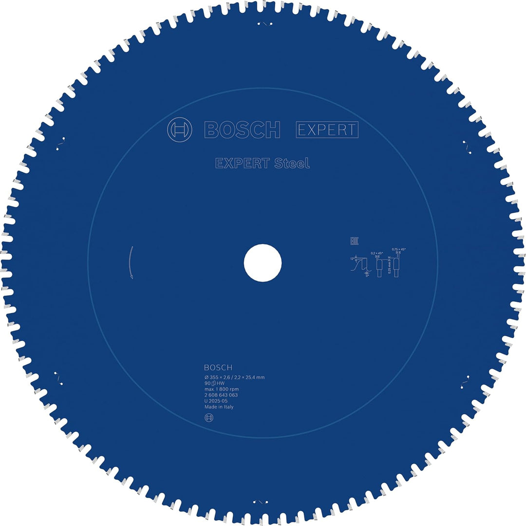 Bosch Accessories Bosch Professional 1x Kreissägeblatt Expert for Steel (für Stahl, Sägeblatt Ø 355