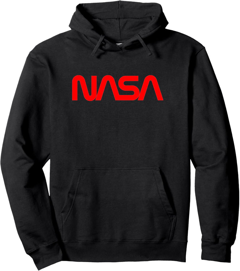 Offiziell lizensiert NASA Roter Wurm-Logo Weltraum Geschenk Pullover Hoodie