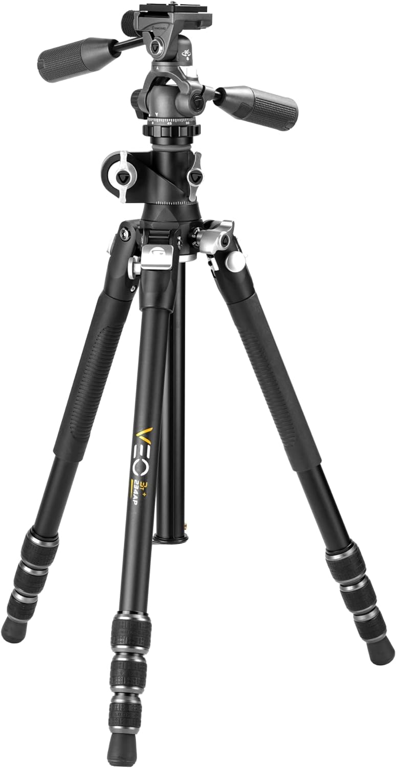 Vanguard VEO3T+234AP Schwarz 23mm Aluminium - 3-Wege 145 cm, Aluminium - 3-Wege 145 cm