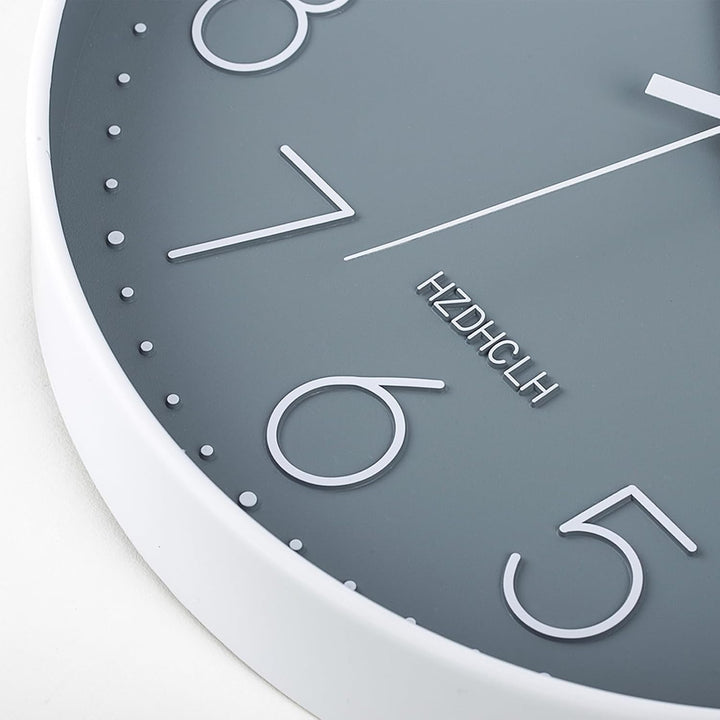 HZDHCLH Funk Wanduhr 30 cm Lautlose Wanduhr Ohne Tickgeräusche, Moderne Batteriebetriebene Uhr für Z