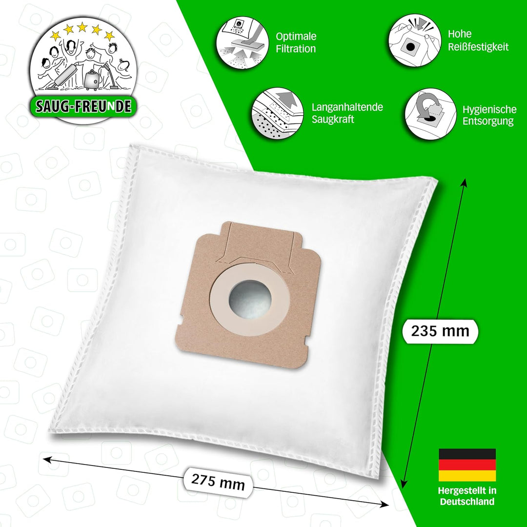 SAUG-FREUnDE I 20 Staubsaugerbeutel für SEVERIN BC 7035 S'Power snowlight, ähnlich SEVERIN SB 7211 (