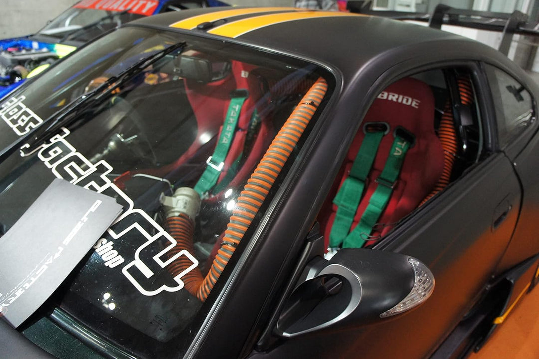 Autobahn88 Automotive SCAT Flex Duct (mit Silikon imprägniertes Fiberglas, stahldrahtverstärkt), Inn