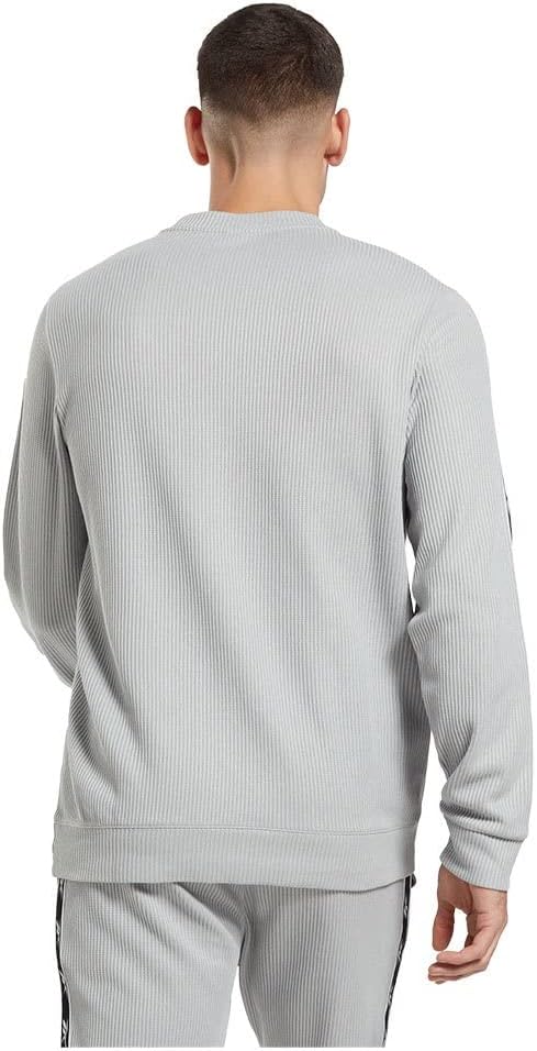Reebok Herren Vector Tape Crew Sweatshirt L Pure Grey 3, L Pure Grey 3