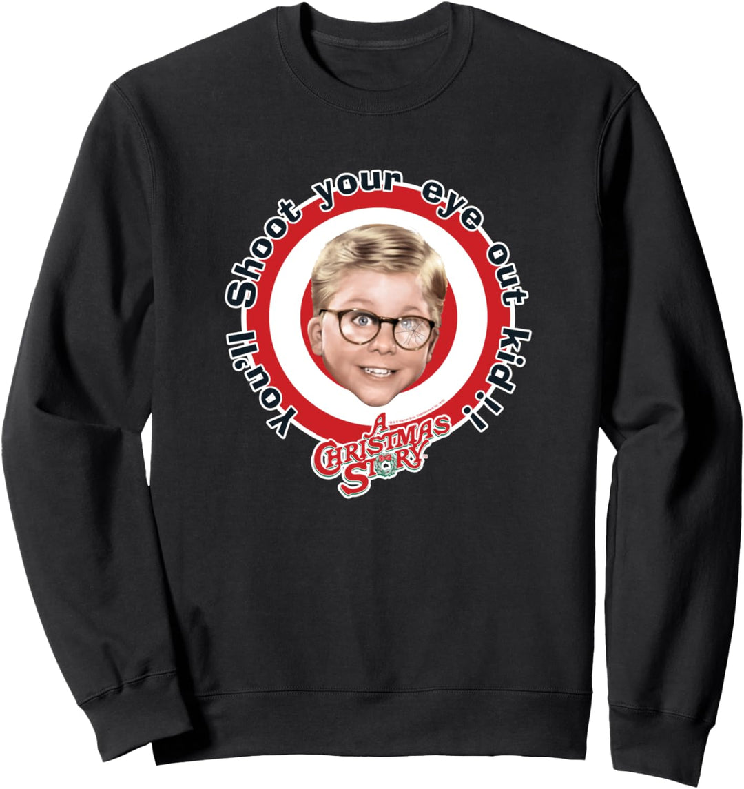 A Christmas Story Shoot Your Eye Out Target Weihnachten Sweatshirt