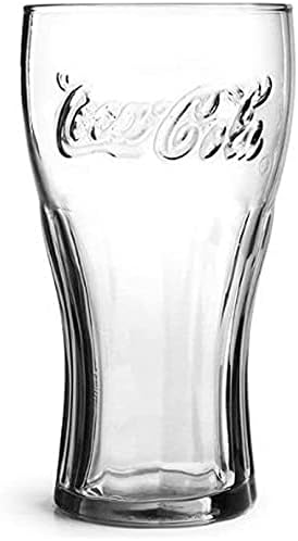 Coca Cola Wassergläser | 330 ml | Set aus 6 | Hochwertige Gläser | Spülmaschinenfest | Kristallgläse