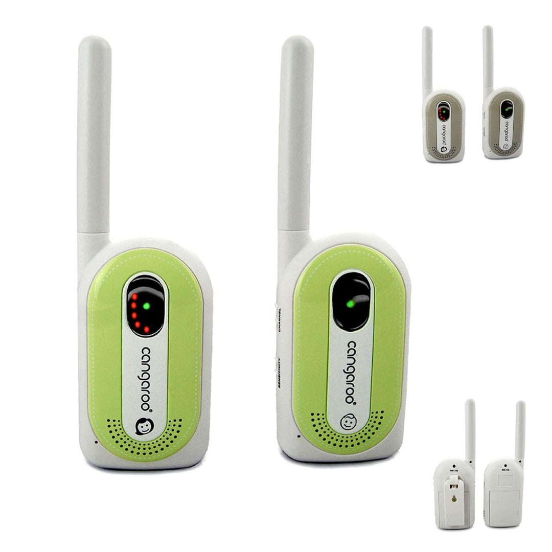 Babyphone Maternal Instinct bis 1,3 km Reichweite, Empfänger mit Gürtelclip grün, grün