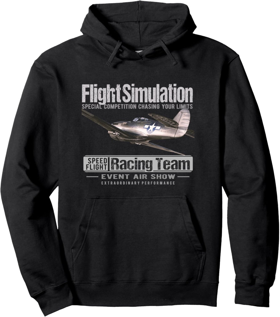 Flight Simulation Flugzeug Flugsimulations Flugshow Piloten Pullover Hoodie