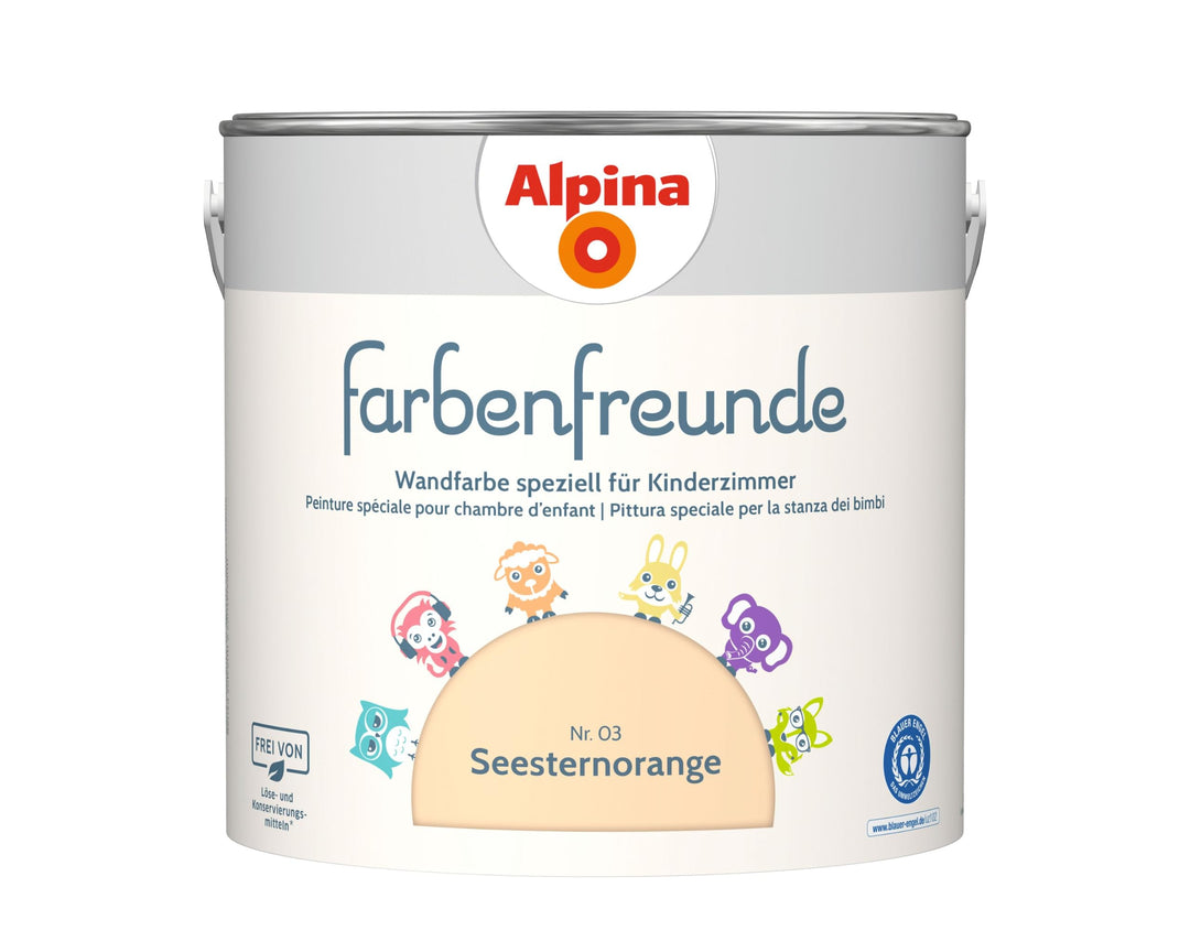 Alpina Farbenfreunde Nr. 03 Seesternorange 2,5 Liter matt, Seesternorange