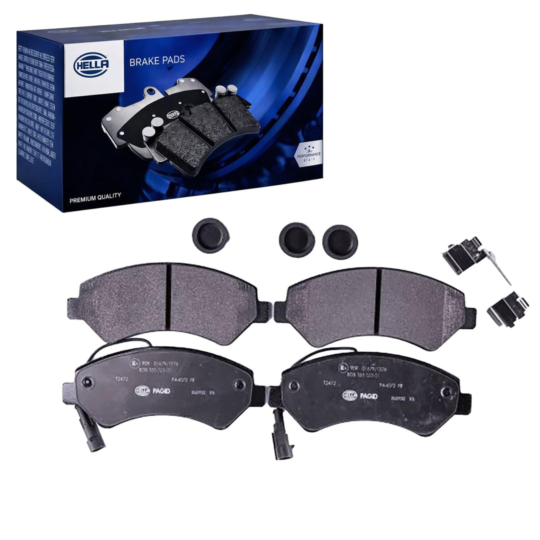 HELLA PAGID 8DB 355 023-011 Bremsbelagsatz - T2472 - Dicke/Stärke: 20.8mm - Bremssystem: Brembo - mi