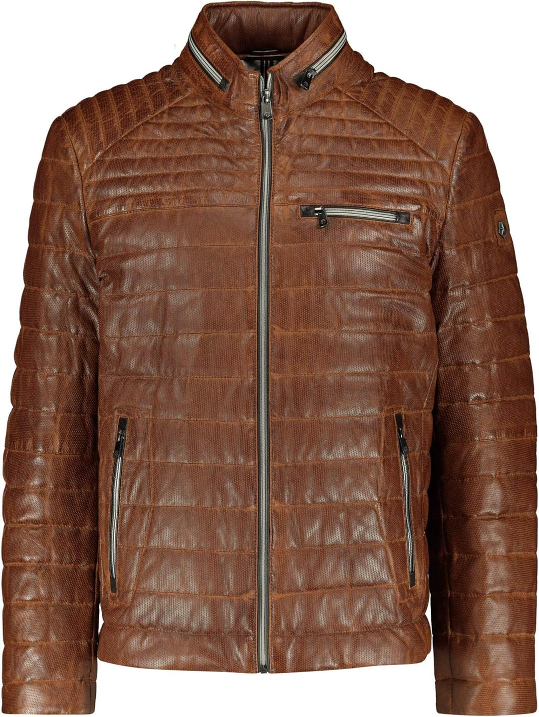 MILESTONE Herren Lederjacke Terenz 48 Cognac, 48 Cognac