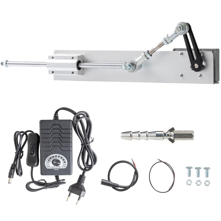 Hubkolbenmotor Linearaktuator DC 24V DIY Motor Hub 3cm-15cm 120rpm mit Drehzahlregler und Ende Verbi