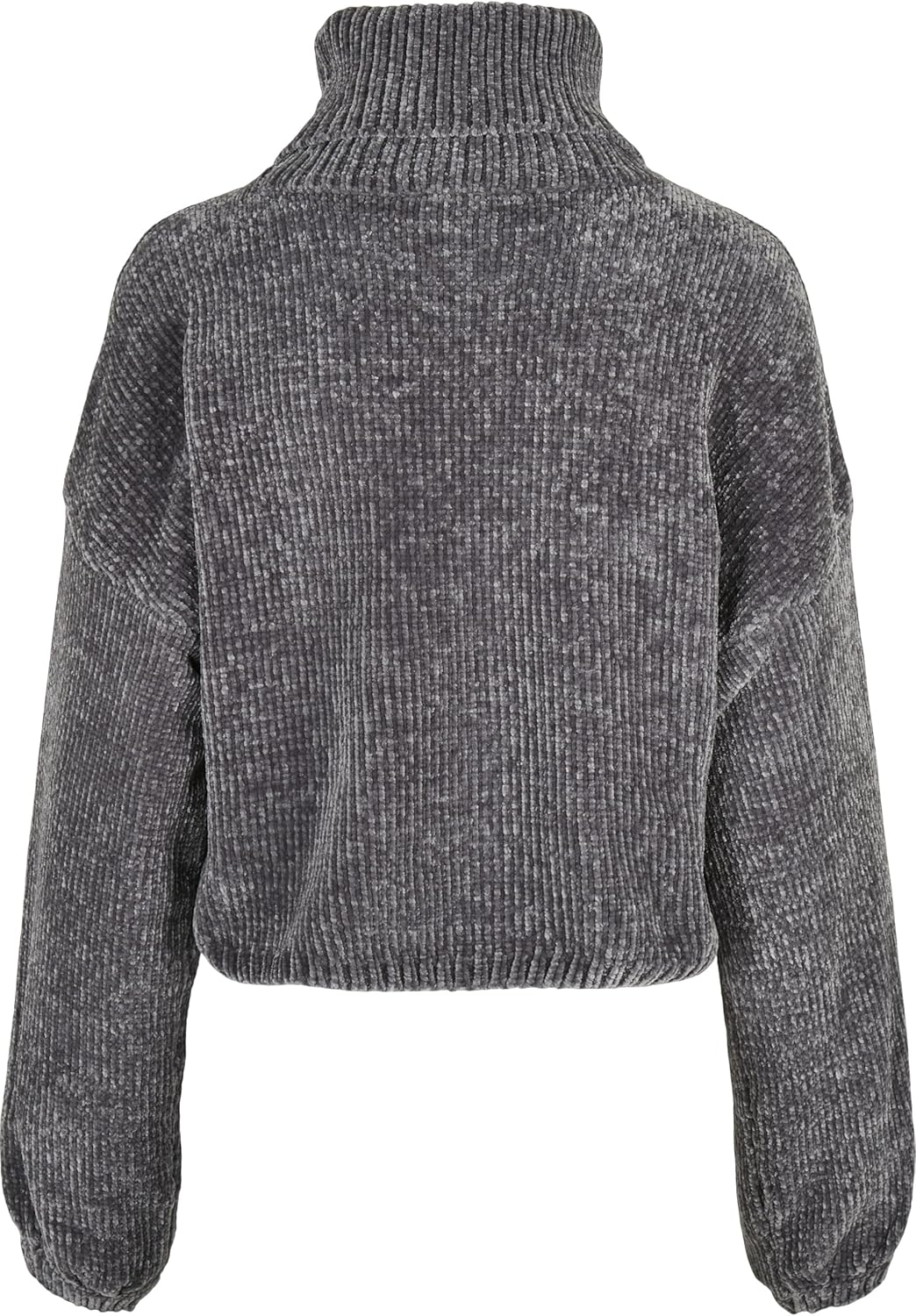 Urban Classics Damen Strickpullover kurzer Oversized Sweater, Rollkragenpullover mit weiten Ballon Ä