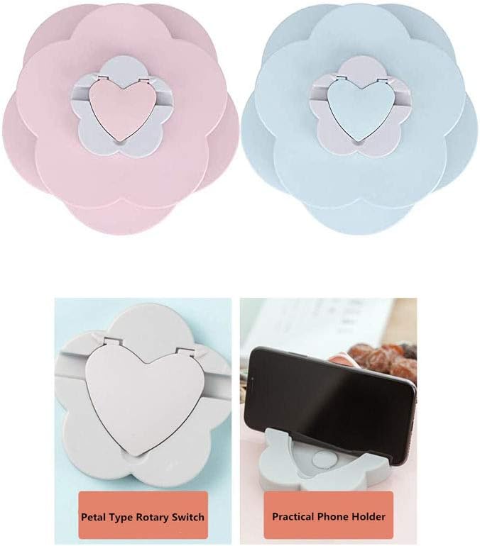 Double Deck Snack Box Blumenförmige rotierende Süssigkeiten Servierbehälter mit Telefonhalter, 10 Gr