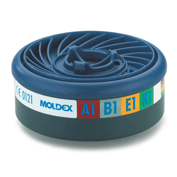 MOLDEX 869400 Gasfilter ABEK 1 für Serie 7000 plus 9000, VPE 10, 2 Stück Einzelbett, Einzelbett