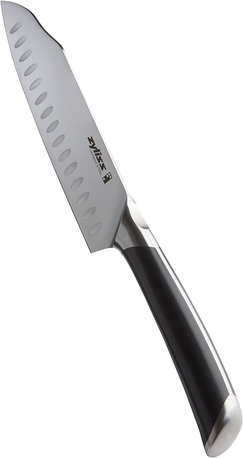 Zyliss E920271 Comfort Pro Santoku messer, Deutscher Edelstahl, Black Handle, Küchenmesser, Spülmasc