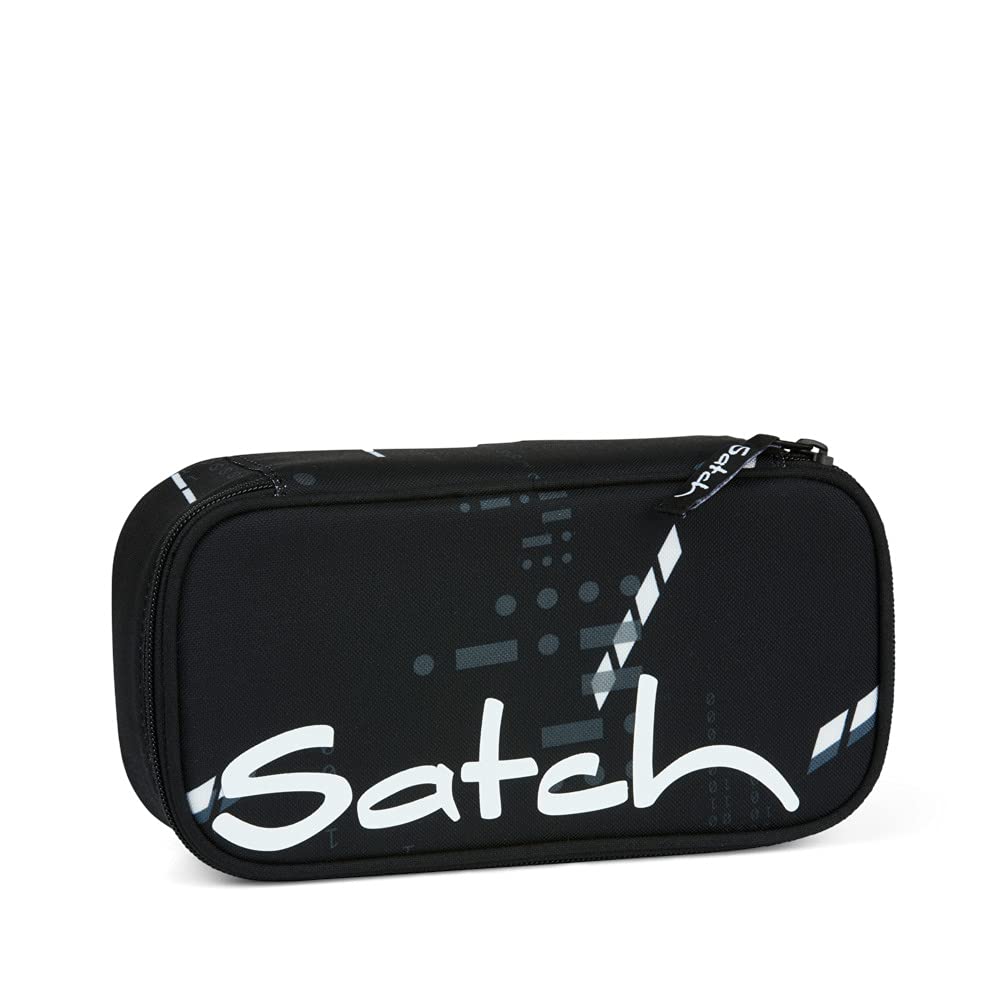 Satch Schlamperbox extra gross inkl. Trennfach Reissverschlussfach Stiftehalter Geodreieck Sichtfens