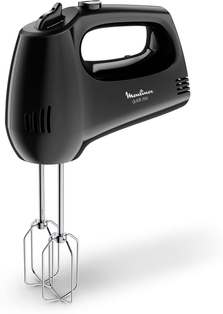 Moulinex Quickmix HM3108 - Handmixer mit 300 W, 5 Geschwindigkeiten, zwei Zubehörteile zum Kneten od