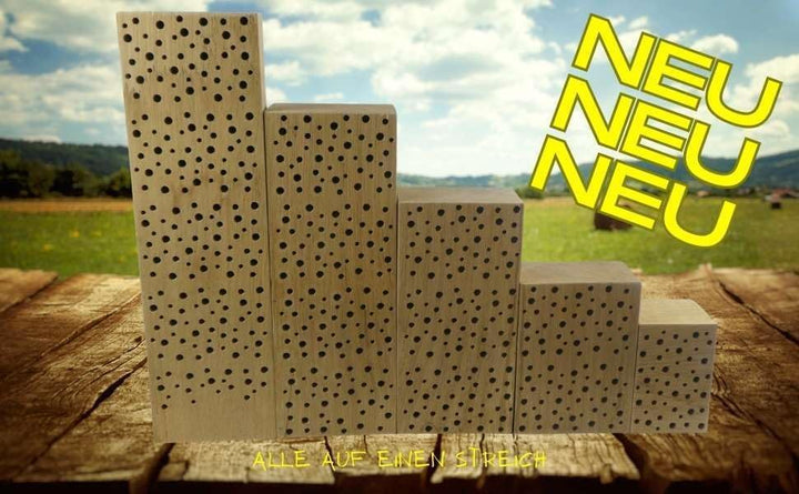 Nistblock Hartholz Insekten Nisthilfe 40cm