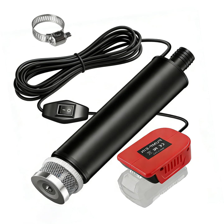 Tragbare Wasserpumpe für Einhell 18V Batterie (Keine Batterie), Akku Tauchpumpe 30L/Min Lift 15FT 12