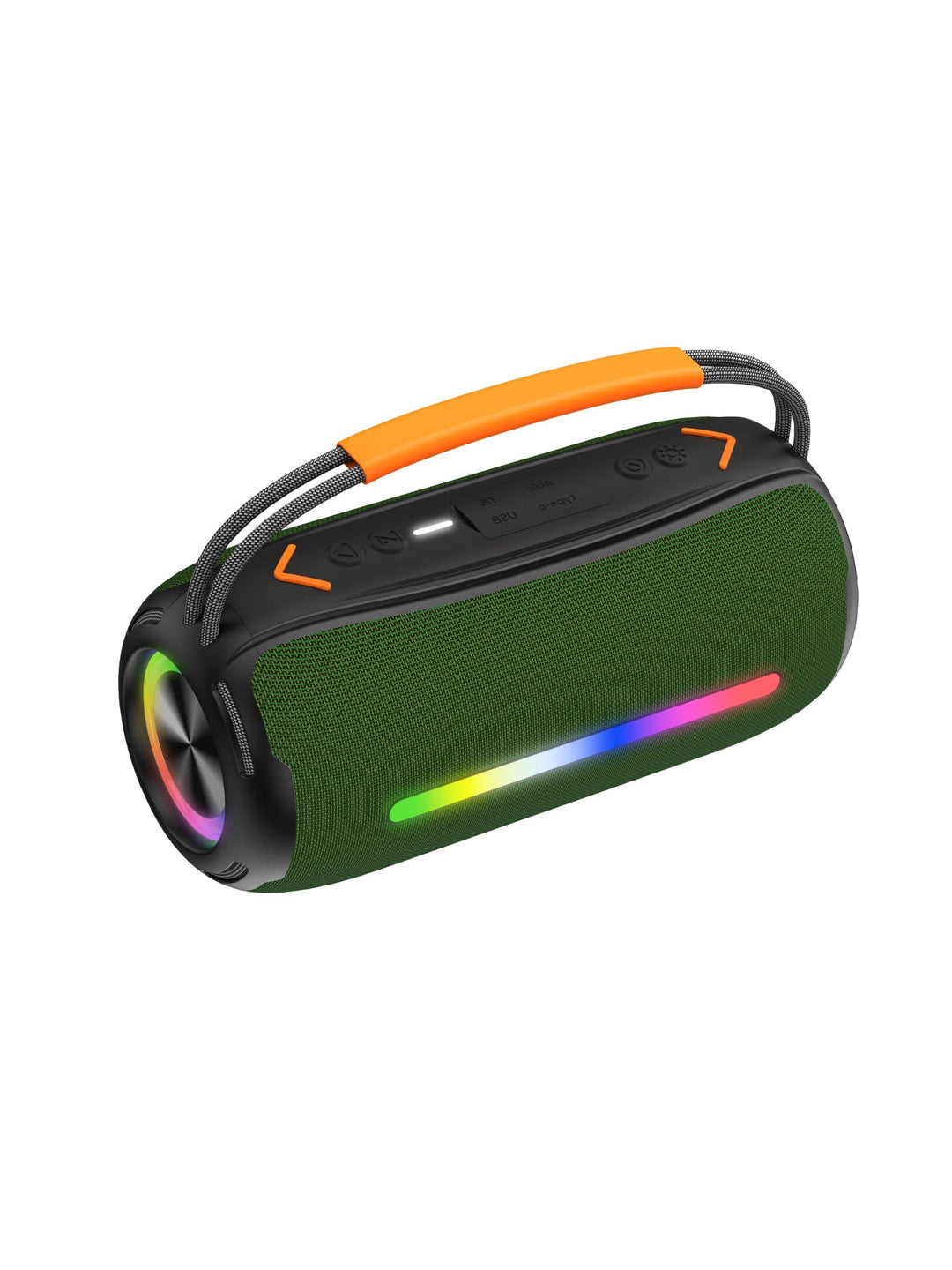 Tragbarer Bluetooth Lautsprecher mit Griff, 40W Leistungsstarker Musikbox mit Dualen Bass-Treibern,