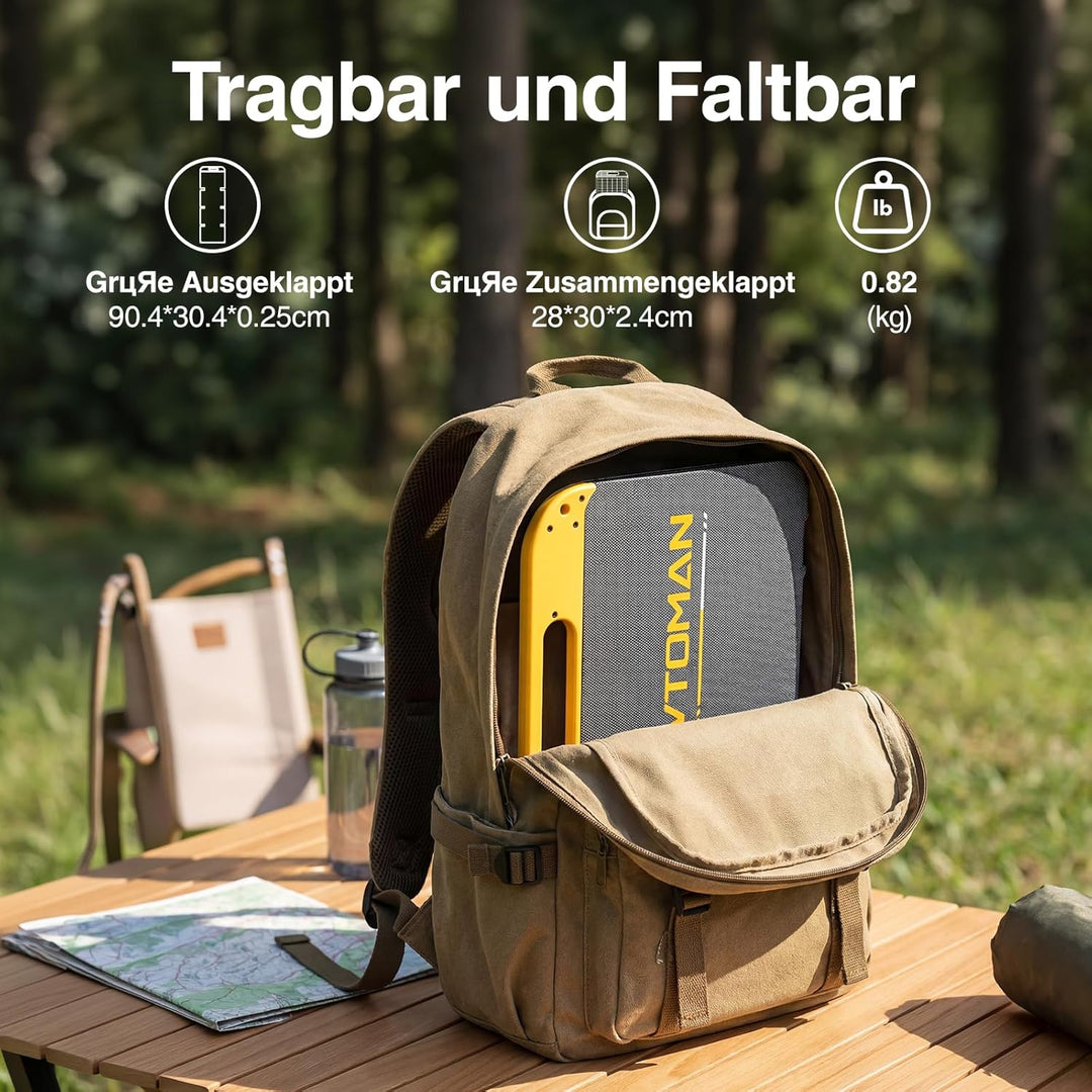 VTOMAN VS40 Tragbares Solarpanel 40W 13,9V, 25% Wirkungsgrad Faltbar | Solarpanel / IP67 Wasserdicht