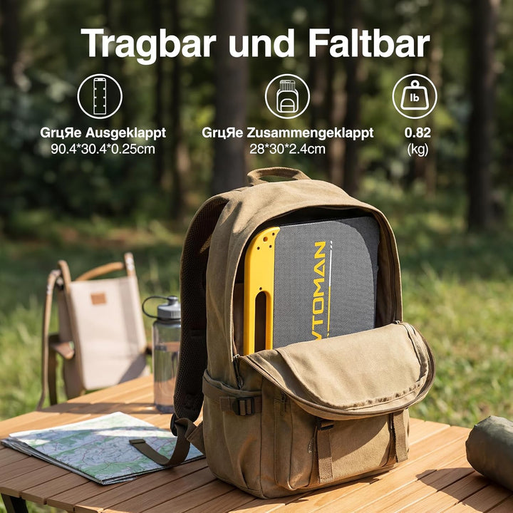 VTOMAN VS40 Tragbares Solarpanel 40W 13,9V, 25% Wirkungsgrad Faltbar | Solarpanel / IP67 Wasserdicht