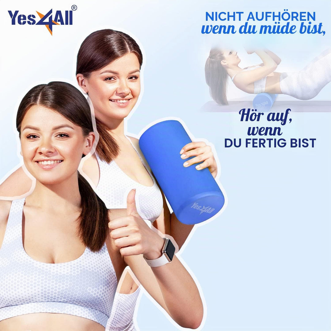 Yes4All Faszienrolle für Rücken, Wirbelsäule, Beine, Arme 30/45/60/90 cm - Mittel-Harte Foam Roller,