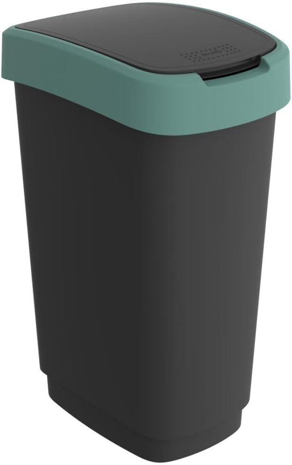 Rotho Twist (50l, Schwarz/Dunkelgrün), Schwarz/Dunkelgrün
