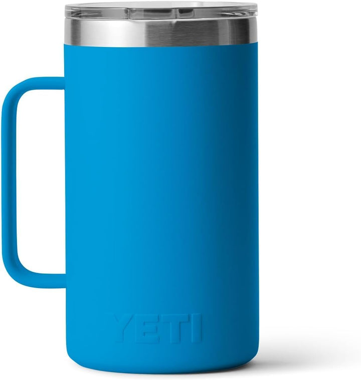 YETI Rambler Krug Mit MagSlider Deckel, Big Wave Blue, 24 oz (709 ml), Big Wave Blue