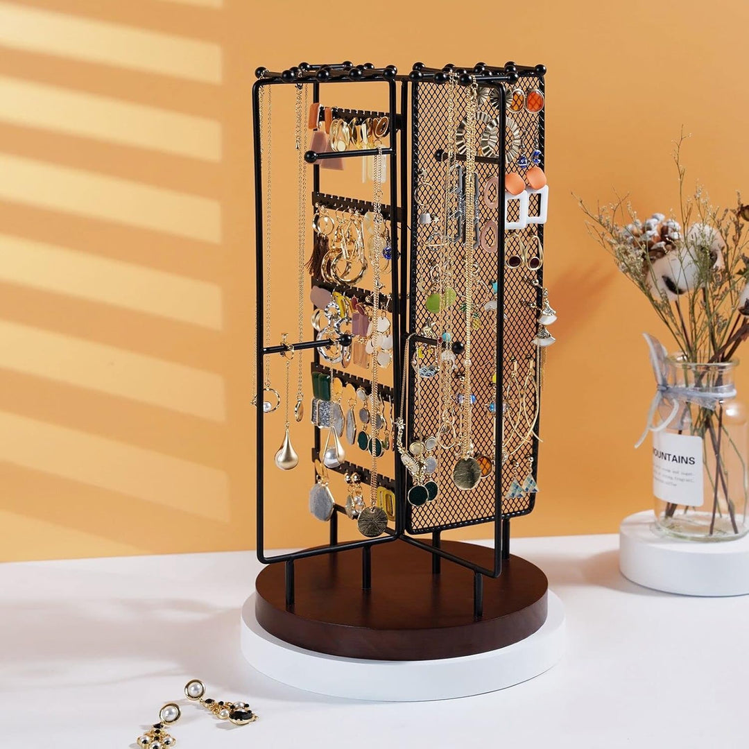 ProCase Schmuckständer Drehbarer Schmuckhalter Schmuckbaum Schmuckstander Jewelry Stand für Ohrring